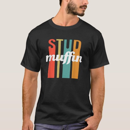 Stud Muffin Retro  Valentijnsdag Gifts T-shirt (Voorkant)