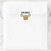 Stud Muffin Ronde Sticker (Tas)