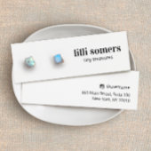 Stud Oorbel Sieraden Plain Display Kaart