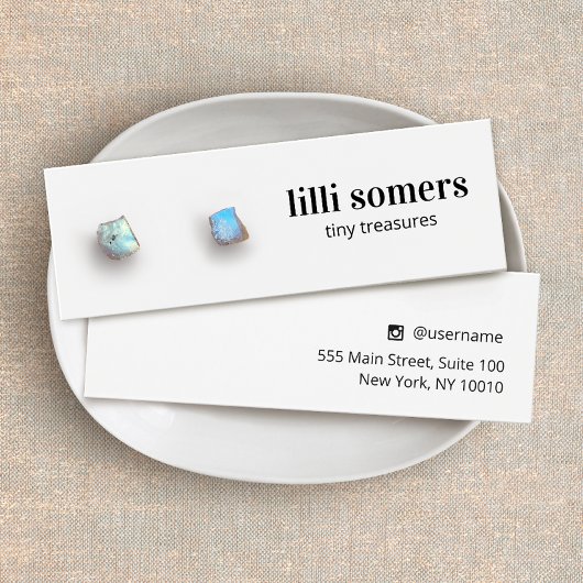 Stud Oorbel Sieraden Plain Display Kaart