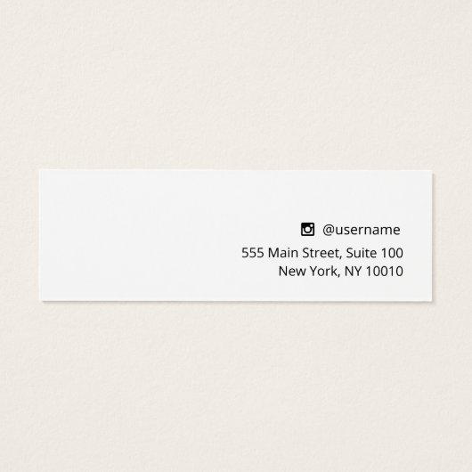 Stud Oorbel Sieraden Plain Display Kaart (Achterkant)