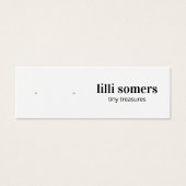 Stud Oorbel Sieraden Plain Display Kaart (Voorkant)