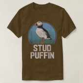 Stud Puffin Funny Seabird Dierenvriend Stud Muffin T-shirt (Design voorkant)