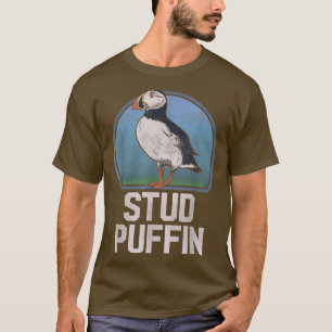 Stud Puffin Funny Seabird Dierenvriend Stud Muffin T-shirt