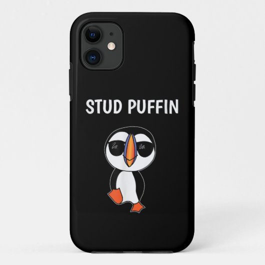 Stud Puffin Grappige Vogel Case-Mate iPhone Case (Achterkant)