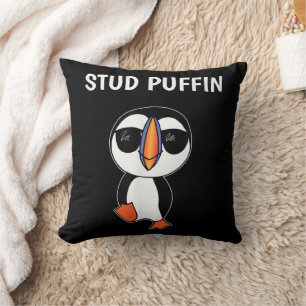 Stud Puffin Grappige Vogel Kussen