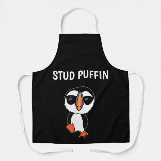 Stud Puffin Grappige Vogel Schort (Voorkant)