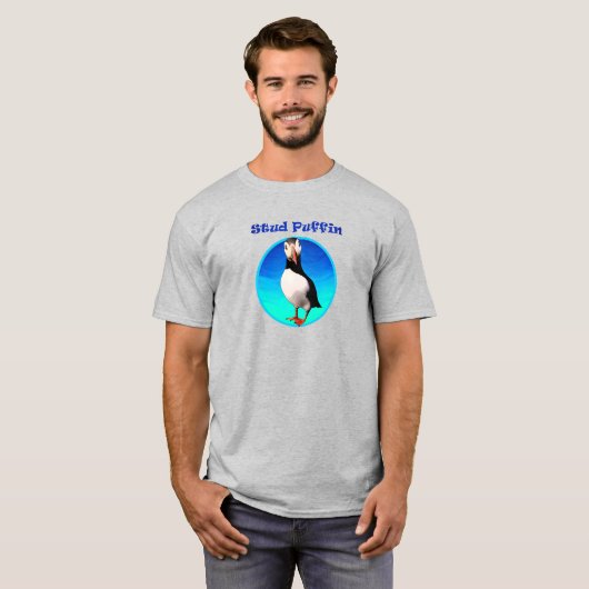 Stud Puffin ll - Mannen Basic T-shirt (Voorkant volledig)