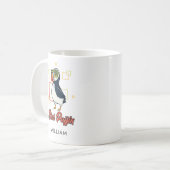 Stud Puffin Sea Bird Cute Gag Personalized Koffiemok (Voorkant links)
