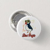 Stud Puffin Zee Bird Illustration Ronde Button 3,2 Cm (Voorkant /achterkant)