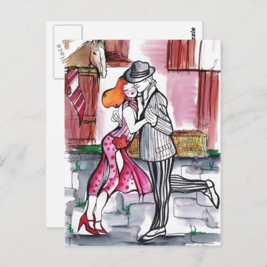 Stud- Tango Briefkaart (Voorkant / Achterkant)