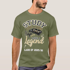 Studeer als een baas, dutje als een legende, cadea t-shirt