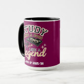 Studeer als een baas, slaap als een legende, cadea mok (Voorkant links)