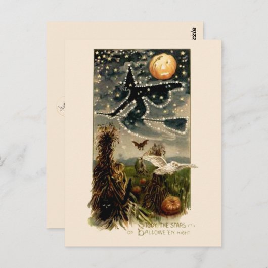 Studeer de sterren op Halloween Night-Briefkaart Briefkaart (Voorkant / Achterkant)