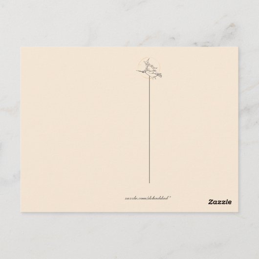 Studeer de sterren op Halloween Night-Briefkaart Briefkaart (Achterkant)