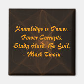 Studeer hard en wees kwaad magneet (Voorkant)