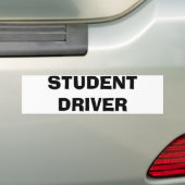 STUDENDRIVER BUMPERSTICKER (Op auto)
