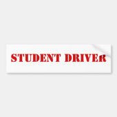 STUDENDRIVER BUMPERSTICKER (Voorkant)