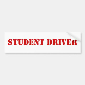 STUDENDRIVER BUMPERSTICKER