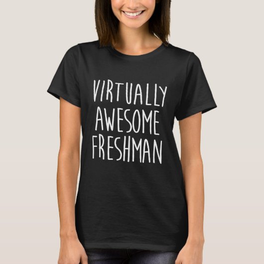 Student 2 Virtuele Online School voor eerstejaars T-shirt (Voorkant)