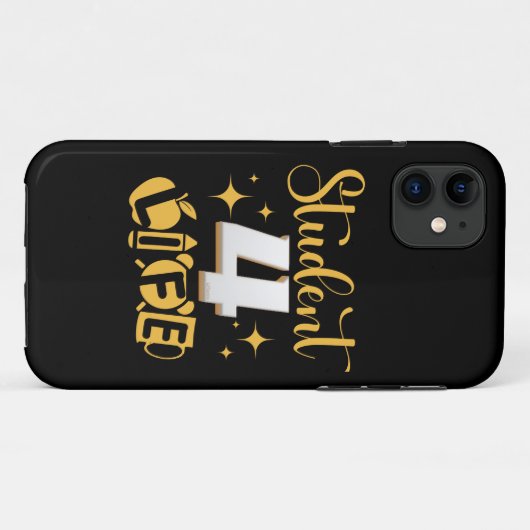 STUDENT 4 LEVEN #studentendlife Case-Mate iPhone Case (Achterkant (horizontaal))