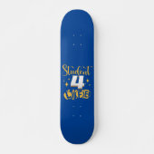 STUDENT 4 LEVEN #studentendlife Persoonlijk Skateboard (Voorkant)