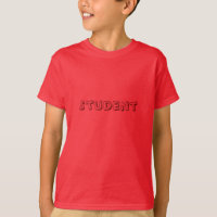 Student Aangepaste Tekst Kinder Rode T Shirten Jon