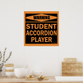 Student Accordion Player Poster (Keuken)