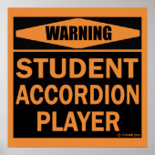 Student Accordion Player Poster (Voorkant)