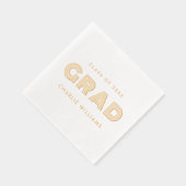 Student afstuderen Afstudeerder naam klasse van he Folie Servetten (Rechts)