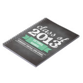 student afstuderen blauwgroen lintbanner notitieboek (Linkerzijde)