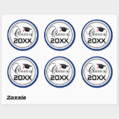 Student Afstuderen - Klasse van 20XX Ronde Sticker (Vel)