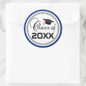 Student Afstuderen - Klasse van 20XX Ronde Sticker (Tas)