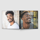 Student afstuderen moderne donkere overlay foto gastenboek (Volledig)