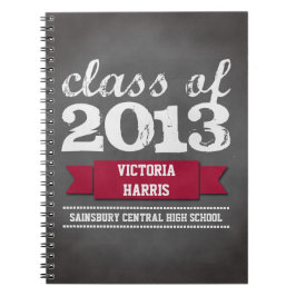 Student afstuderen van rode lintbanner-karton notitieboek