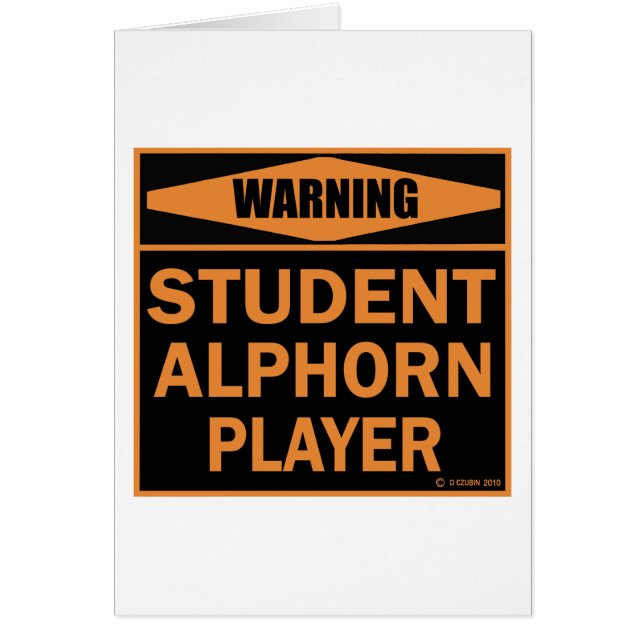 Student Alphorn Player (Voorkant)