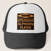 Student Alphorn Player Trucker Pet (Voorkant)
