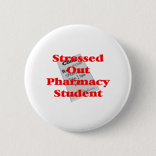 student apotheek ronde button 5,7 cm (Voorkant)