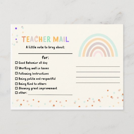 Student Appreciation Briefkaart (Voorkant)