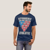 Student Athlete Beer Pong College T-shirt (Voorkant volledig)