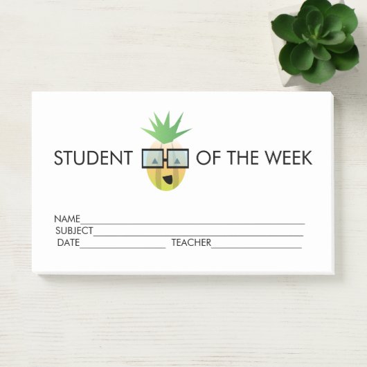 Student Award prestatie ananas Post-it Notes (Kantoor)