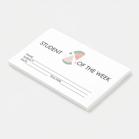 Student Award resultaat Watermelon Post-it Notes (Schuin)