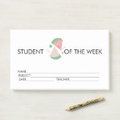 Student Award resultaat Watermelon Post-it Notes (Op bureau)