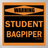 Student Bagpiper Poster (Voorkant)