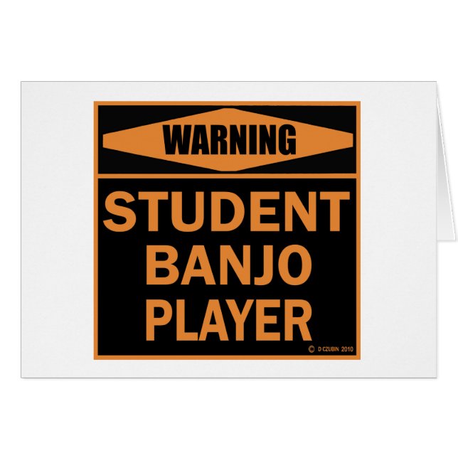 student Banjo Player (Voorkant Horizontaal)
