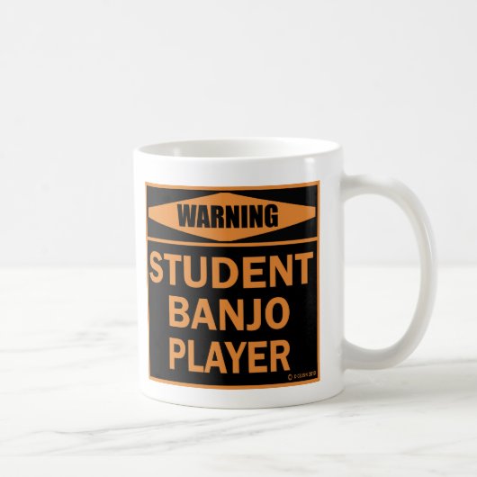 Student Banjo Player Coffee Mok (Rechts)