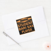 Student Bari Sax Player Ronde Sticker (Envelop)