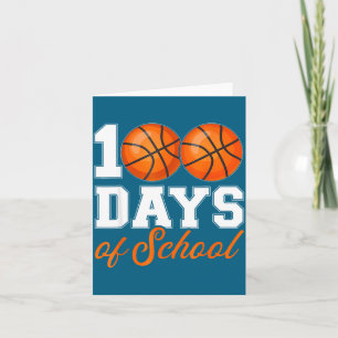 Student Basketbal 100 School Leraar 100ste Dag Da Kaart