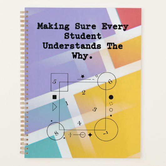 Student Begrijpt Waarom | Conceptuele Wiskundegids Planner (Voorkant)