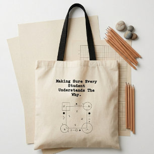 Student Begrijpt Waarom Conceptuele Wiskundegids Tote Bag